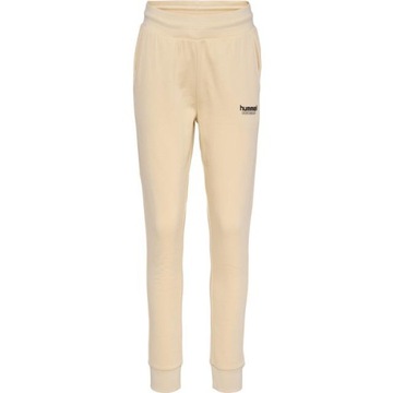 HUMMEL SPODNIE DRESOWE Z WYSOKIM STANEM WIĄZANIE LOGO QJG HMR__L