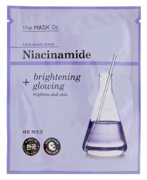 THE MASK DR KOREAŃSKA MASKA W PŁACHCIE MASECZKA W PŁACIE NIACYNAMID