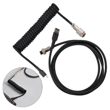 Кабель USB Type C 3M, кабель с быстрой спиральной пружиной и