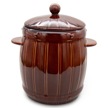 Керамическая бочка 6л Керамическая посуда ДЛЯ ВЫБОРКИ огурцов маринованной капусты + БЕСПЛАТНО