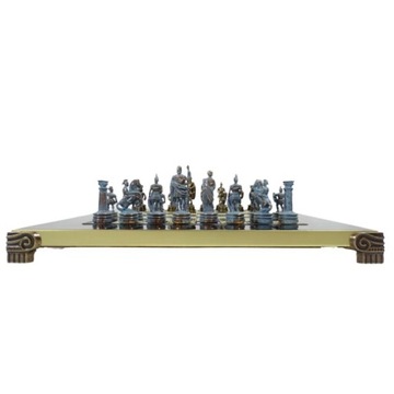 Эксклюзивные латунные шахматные фигуры греко-римского периода S3BBLU 28x28см