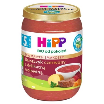 HiPP BIO Barszczyk czerwony z delik.wołowin 190g