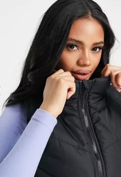 F2D002 ЧЕРНЫЙ ЖИЛЕТ С РЕЗЬБОЙ S