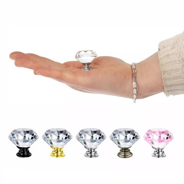 МЕБЕЛЬНАЯ РУЧКА КРИСТАЛЛ ручка 30мм КРИСТАЛЛ