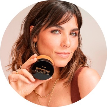 НАБОР ТЕПЛОГО БРОНЗЕРА AVON + ТОНАЛЬНАЯ ОСНОВА LUXE NATURAL GLAMOUR + БЕСПЛАТНО