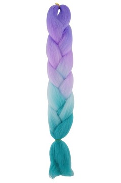 WŁOSY SYNTETYCZNE KOLOROWE WARKOCZYKI OMBRE 4-15