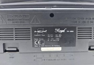 ОПИСАНИЕ РАДИОСТАНЦИИ ROYAL TR-1850