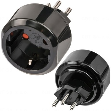 ADAPTER PODRÓŻNY WTYCZKA EURO ELEKTRYCZNA GNIAZDKO SZWAJCARIA POLSKA 10A