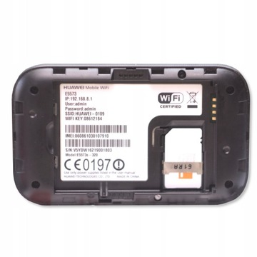 Портативный мобильный модем-маршрутизатор с SIM-картой Huawei E5573 WiFi