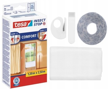 Moskitiera na drzwi tesa Comfort 1,2 x 2,5m biała
