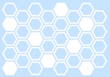 HONEYCOMB BC белые автомобильные наклейки