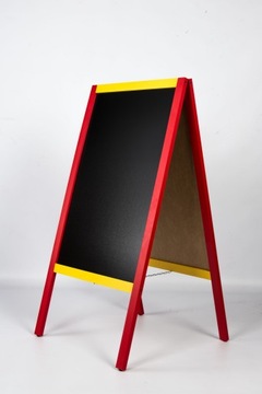 Potykacz - Tablica kredowa 117x60 czerwony - żółty
