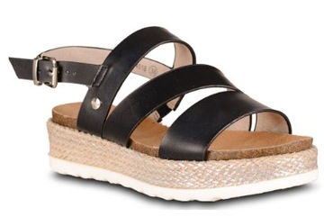 Espadryle BIG STAR-W274548 czarne r38