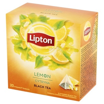 LIPTON Herbata czarna ekspresowa 34 g lemon cytryna cytrynowa