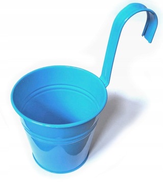 Кожухи металлические с ручкой, ушком, крючком, подвесные цветочные горшки, 10 см, набор 6 шт.