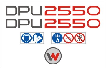 NAKLEJKI do zagęszczarka WACKER NEUSON DPU 2550