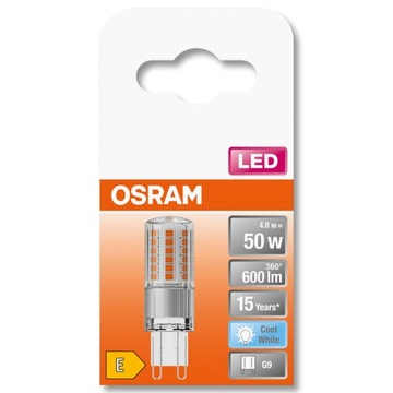 Светодиодная лампа G9 CAPSULE 4,8 Вт = 50 Вт 4000K OSRAM