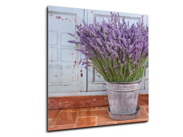 panel szklany do kuchni lacobel 50x55 wrzosy
