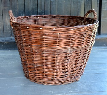 Корзина плетеная для листьев, дерева, фермерского картофеля, 40 см.