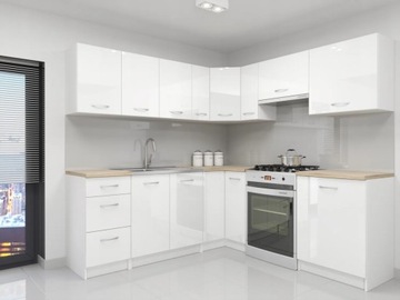 Комплект кухонной мебели Atlanta White Corner COUNTERTOP