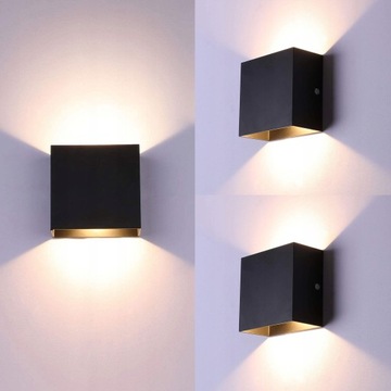 3X Lampa ścienna salon korytarz kinkiet GÓRA-DÓŁ