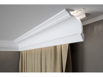 MARDOM DECOR LISTWA PRZYSUFITOWA MD156 H-11cm KARNISZOWA GZYMS LED DŁ -2.0m