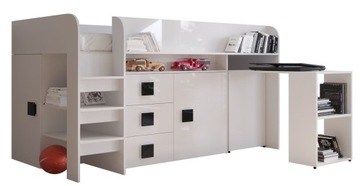 ТОЛЕДО 1 двухъярусная кровать в мезонине с письменным столом