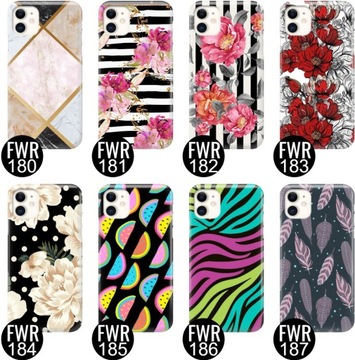 ETUI do iPHONE 11 Kwiaty Kolory Kobiece TOP Wzory