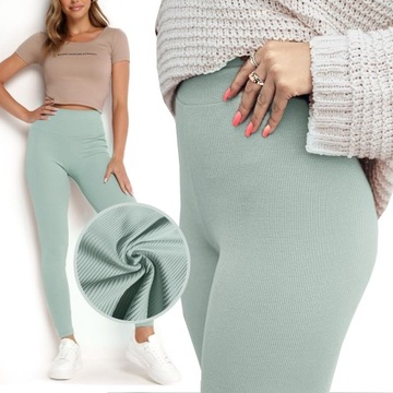 LEGGINSY BAWEŁNIANE WYSOKI STAN MODELUJĄCE M/L