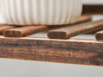 ДЕРЕВЯННАЯ ПОДСТАВКА ДЛЯ ЦВЕТОВ ПОЛКА ДЛЯ РАСТЕНИЙ ЦВЕТЫ 78 СМ ДЕРЕВО + АКСЕССУАРЫ