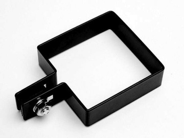 OBEJMA końcowa 80x80 mm do paneli 3 mm - CZARNA