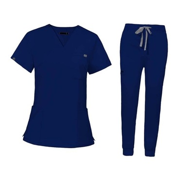 KOMPLET MEDYCZNY DAMSKI SCRUB UNIFORM, MODEL REMEDY, KOLOR Granatowy, L