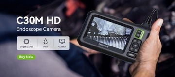 Промышленная эндоскопическая камера INSKAM 1080P 4,3-дюймовая IPS-камера