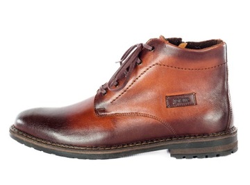 JOKER BUTY ZIMOWE SKÓRA POLSKIE 934 BRĄZ 42