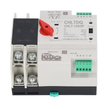 АВТОМАТИЧЕСКИЙ ПЕРЕКЛЮЧАТЕЛЬ ПИТАНИЯ AC230V ДВОЙНОЙ CHLT-125 2P