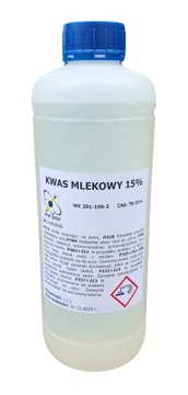 Kwas Mlekowy 15% 1000ml środek płyn do aplikacji przeciw Warrozie SOLO