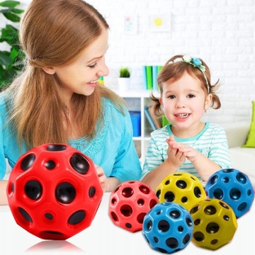 ЧРЕЗВЫЧАЙНО ВЫСОКИЙ ЖИВОЙ МЯЧ ВЫСОКИЙ ПРУЖИННЫЙ ШАР С ОТВЕРСТИЯМИ МЯГКИЙ Отскок мяча 3 ШТ.