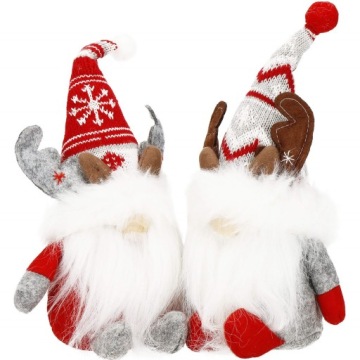 GNOMY SKRZATY KRASNALE PARA ZESTAW 2szt RENIFERY