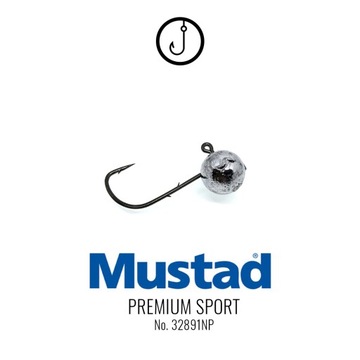 Główki jigowe HAK 2 MUSTAD |ZADZIORY| 5szt | 1g