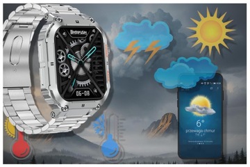 SMARTWATCH MĘSKI GRAVITY GT6 POŁĄCZENIA POLSKIE MENU PULS CIŚNIENIE