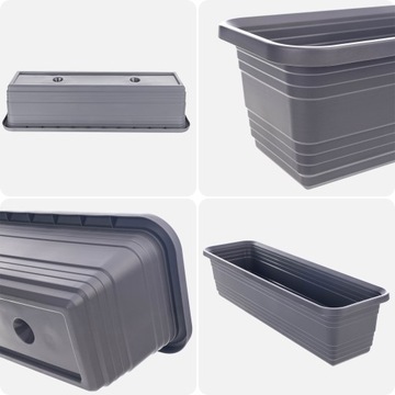 БАЛКОННАЯ ЯЩИКА ЦВЕТОЧНЫЙ ВАЗ 60см АНТРАЦИТОВАЯ ЦВЕТОЧНАЯ КОРОБКА KADAX