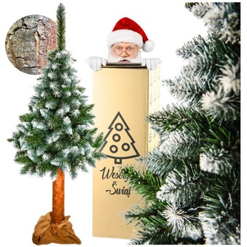 CHOINKA NA PNIU SZTUCZNA GĘSTA PREMIUM SOSNA DIAMENTOWA PIĘKNA 180 CM