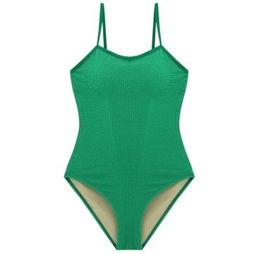 Sexy One Piece Green Swimsuit Women Straps Bathing