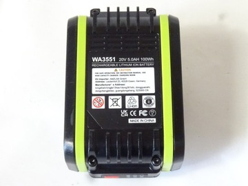 Аккумуляторная батарея WA3551 20В 5Ач Worx Landroid