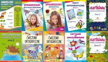 ZESTAW SPRAWDZIANÓW do 2 kl Komplet aż 10 książek!