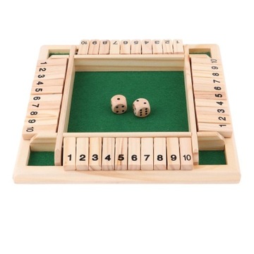 2x игра в кости Shut The Box (для игроков) для детей