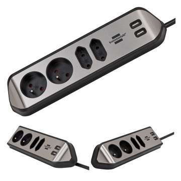 Listwa zasilająca przedłużacz szybka ładowarka USB