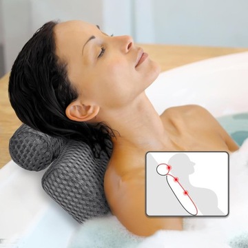 ПОДУШКА ДЛЯ ШЕИ ДЛЯ ВАННЫ, ПОДУШКА ДЛЯ ВАННЫ С 4D ВОЗДУШНОЙ СЕТКОЙ