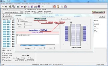 Адаптер (дополнительный) BGA48 для 28/29F/LVx00 для TL866x
