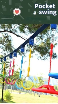 Кольца ниндзя Гимнастические кольца для качелей Кольца обезьяны